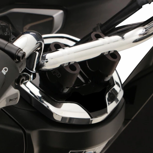 GP Kompozit Honda PCX 125 / 150 2018-2024 Uyumlu Gidon Yükseltme Siyah - 3