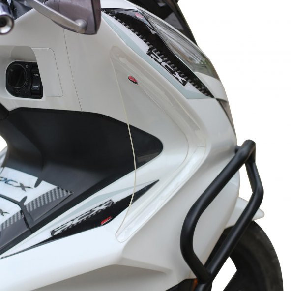 GP Kompozit Honda PCX 125 / 150 2018-2020 Uyumlu Bacak Koruma Siyah - 4