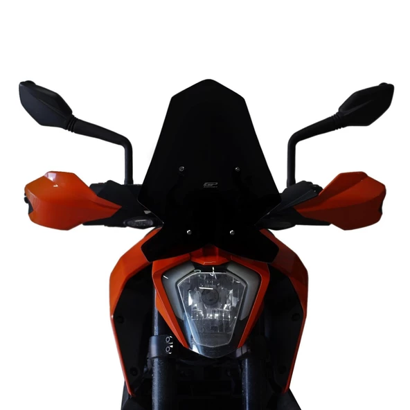 GP Kompozit KTM Duke 250 2017-2023 Uyumlu Ön Cam Siyah
