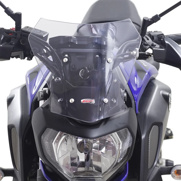 GP Kompozit Yamaha MT-07 2018-2020 Uyumlu Spor Ön Cam Şeffaf - 7