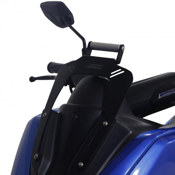 GP Kompozit Yamaha NMAX 125 / 155 2015-2020 Uyumlu Telefon / Navigasyon Tutucu Gri - 5