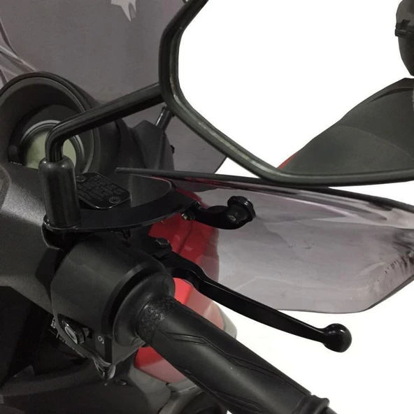 GP Kompozit Yamaha NMAX 125 / 155 2015-2022 Uyumlu Elcik Koruma Siyah - 5