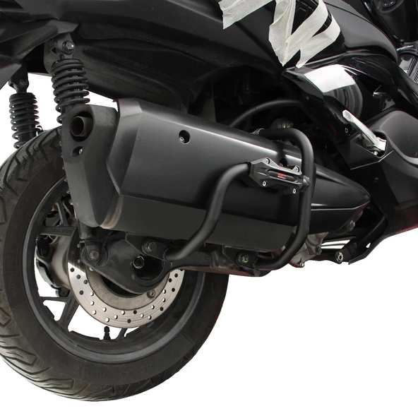 GP Kompozit Yamaha XMAX 250 2018-2024 Uyumlu Egzoz Koruma Demiri Siyah - 4
