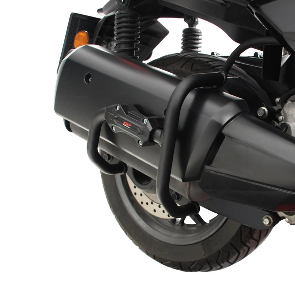 GP Kompozit Yamaha XMAX 250 2018-2024 Uyumlu Egzoz Koruma Demiri Siyah - 3