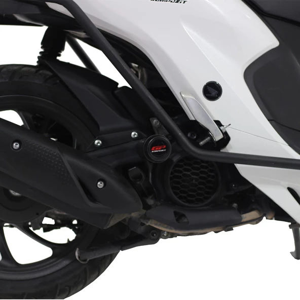 GP Kompozit Honda Dio 2021-2024 Uyumlu Egzoz Koruma Takozu Siyah