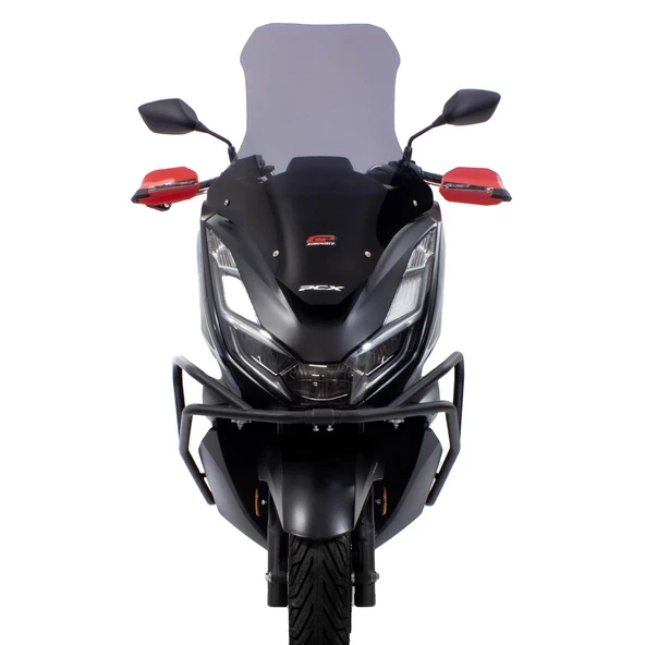 GP Kompozit Honda PCX 125 / 150 2014-2024 Uyumlu Plastik Elcik Koruma Siyah - 5