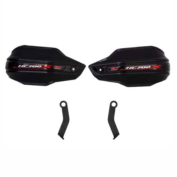 GP Kompozit Honda NC 700 X 2012-2020 Uyumlu Plastik Elcik Koruma Siyah - 7