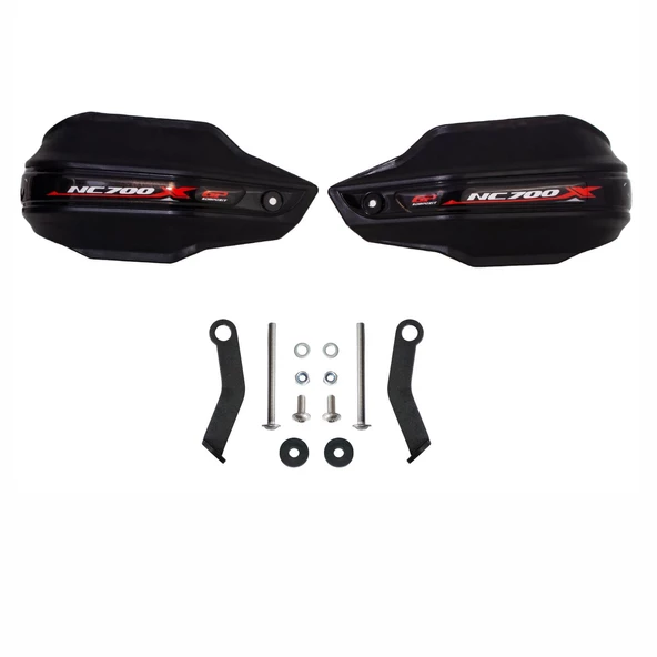 GP Kompozit Honda NC 700 X 2012-2020 Uyumlu Plastik Elcik Koruma Siyah - 4