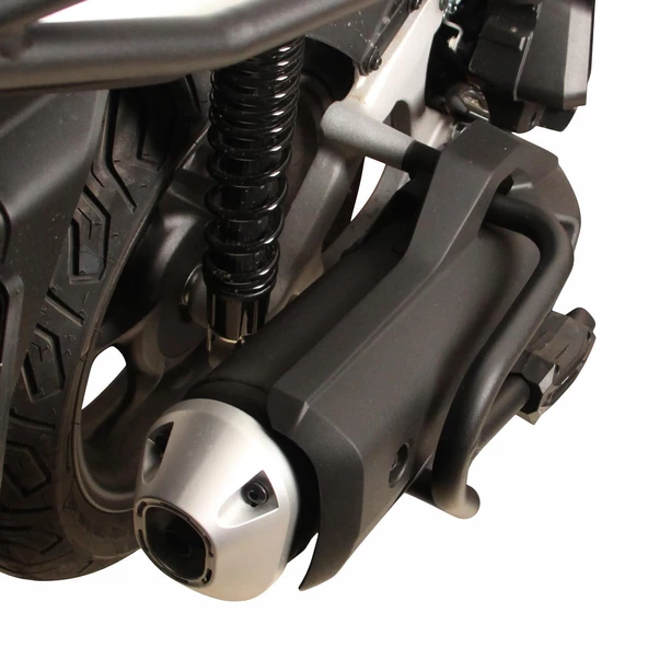 GP Kompozit Honda PCX 125 2021-2024 Uyumlu Egzoz Koruma Demiri Siyah - 3