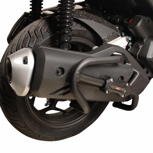 GP Kompozit Honda PCX 125 2021-2024 Uyumlu Egzoz Koruma Demiri Siyah - 4