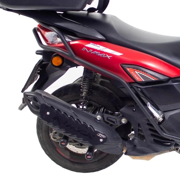 GP Kompozit Yamaha NMAX 125 / 155 2021-2024 Uyumlu Egzoz Koruma Kapağı Siyah - 3