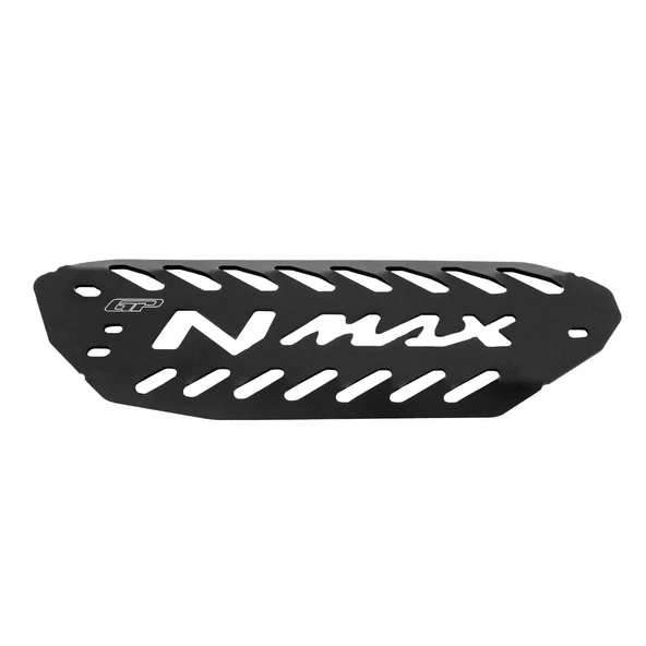 GP Kompozit Yamaha NMAX 125 / 155 2021-2024 Uyumlu Egzoz Koruma Kapağı Siyah - 2