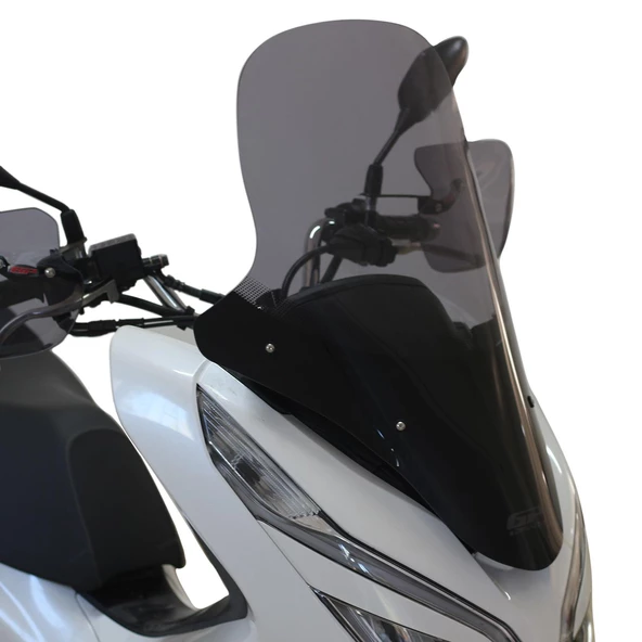 GP Kompozit Honda PCX 125 2018-2020 Uyumlu Ön Cam Siyah - 3