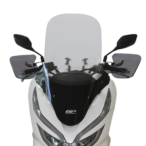 GP Kompozit Honda PCX 125 2018-2020 Uyumlu Ön Tur Camı Şeffaf