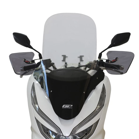GP Kompozit Honda PCX 125 2018-2020 Uyumlu Ön Tur Camı Şeffaf - 6