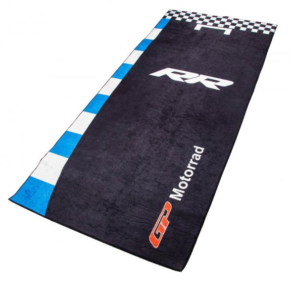 GP Kompozit BMW RR Universal Motosiklet Halısı Siyah-Mavi - 5