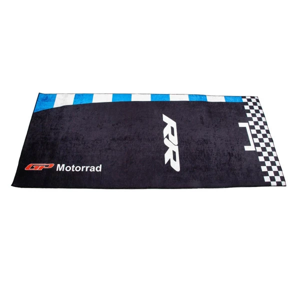 GP Kompozit BMW RR Universal Motosiklet Halısı Siyah-Mavi - 6