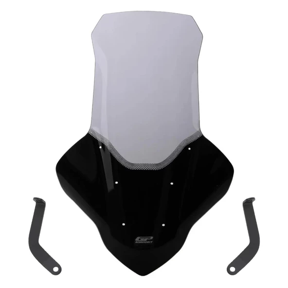 GP Kompozit Yamaha NMAX 125 / 155 2021-2024 Uyumlu Elcikli Uzun Tur Camı Füme