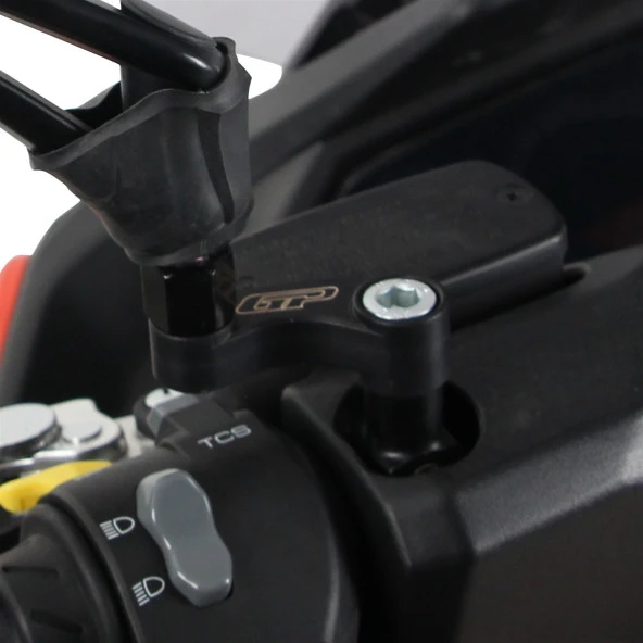 GP Kompozit Kymco DT X360 2021-2023 Uyumlu Ayna Genişletme Siyah - 7
