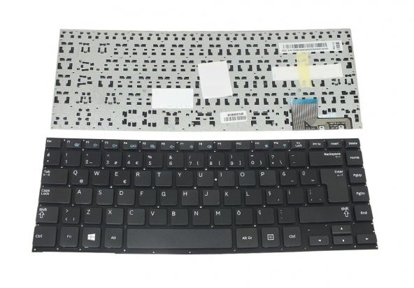 Samsung NP530U3C NP535U4C NP530U4B Notebook Klavyesi -Siyah - TR