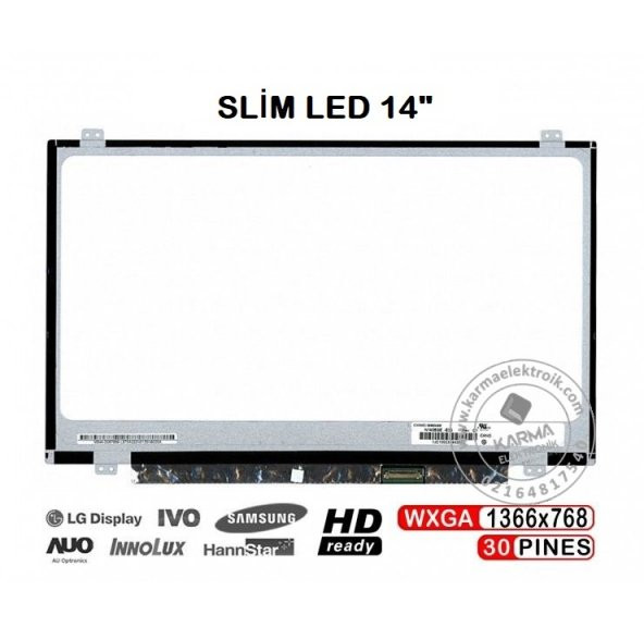 N140FGE-EA2, NT140WHM-N31 Lcd Ekran, Panel (14") - Resim 3
