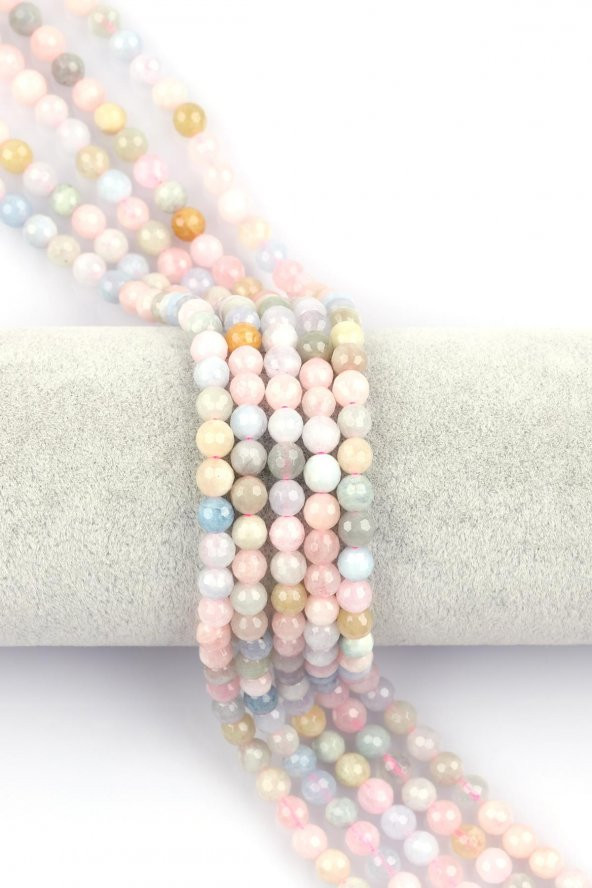 Golden Obsidyen Doğal Taş Dizi 6 mm Fasetli Küre Kesim