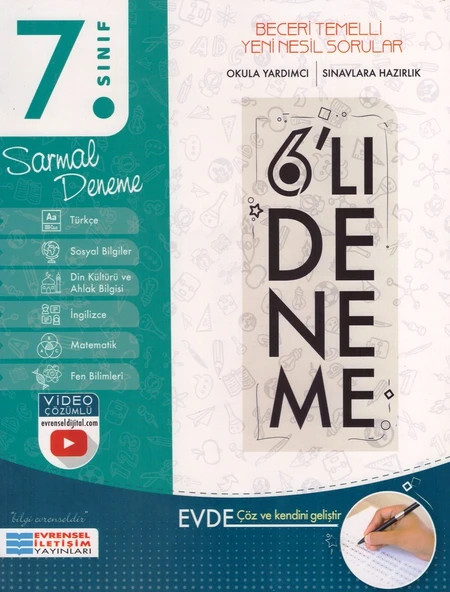 EVRENSEL 7.SINIF SARMAL 6 LI DENEME - Resim 2