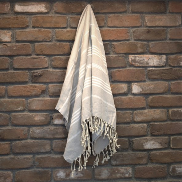 Tardan Elegant Peştemal Banyo Havlusu Gri 100*170