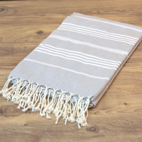 Tardan Elegant Peştemal Banyo Havlusu Gri 100*170 - 2