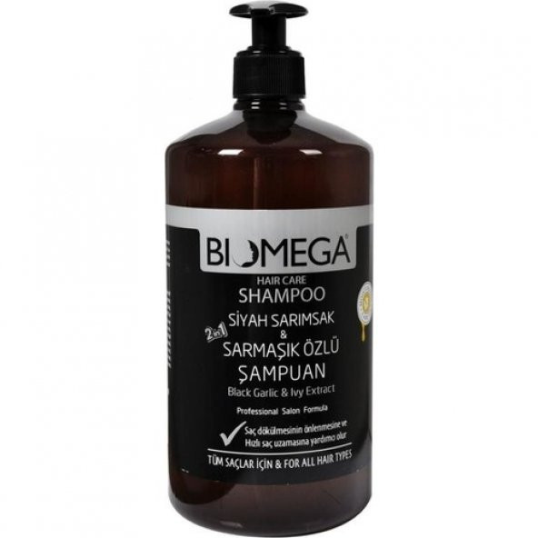 Biomega Siyah Sarımsak & Sarmaşık Özlü Şampuan 1000 ml