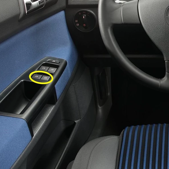 Seat İbiza 2002-2008 Sol Ön Kapı Arka Cam Düğmeleri Çiftli 6Q0959858A