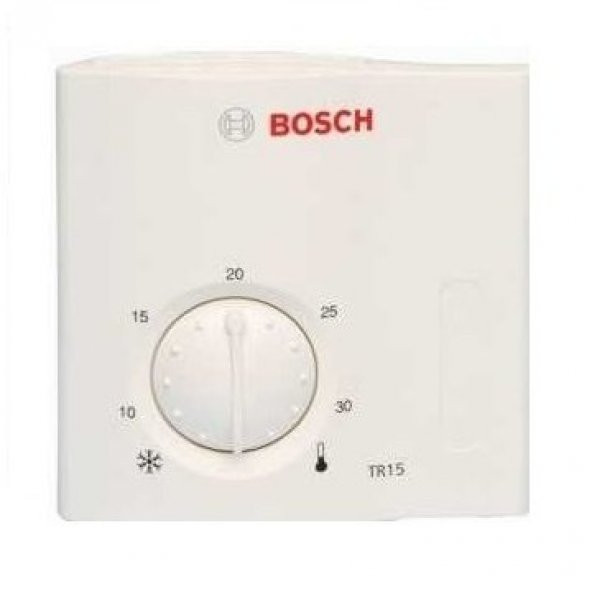 Bosch TR15 Kablolu Oda Termostatı, On/Off (Tüm Kombilere Uyumlu)