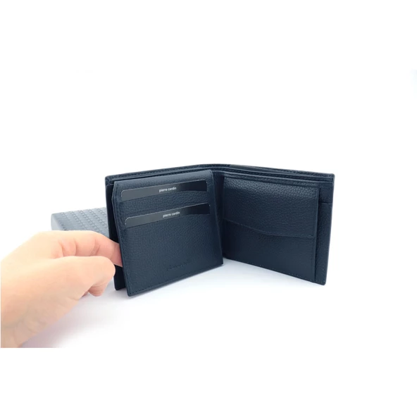 Pierre Cardin Flother Bozuk Para Bölmeli Logolu Erkek Cüzdan 12662 - Resim 3