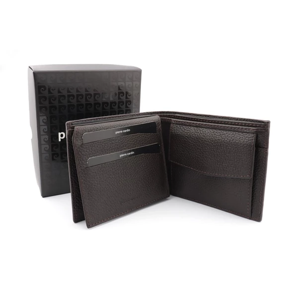Pierre Cardin Flother Bozuk Para Bölmeli Logolu Erkek Cüzdan 12662 - Resim 11