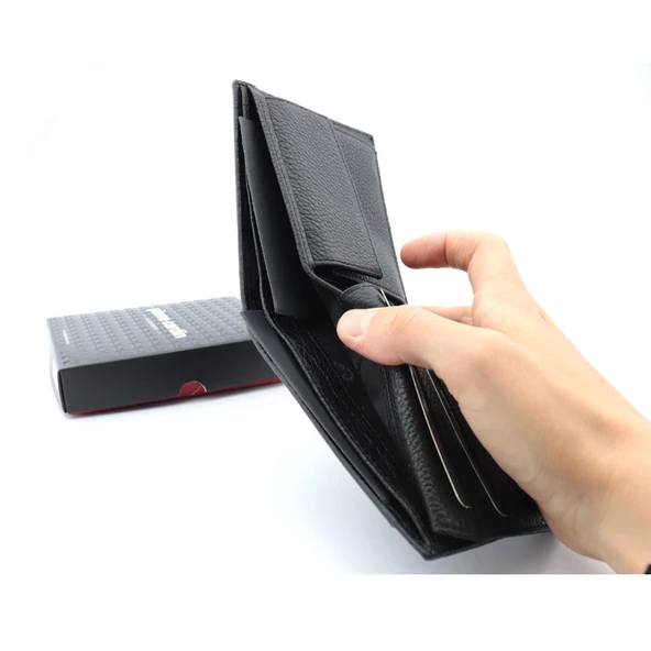 Pierre Cardin Flother Bozuk Para Bölmeli Logolu Erkek Cüzdan 12662 - Resim 7