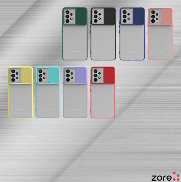 Samsung Galaxy A73 Kılıf Palm Buzlu Kamera Sürgülü Silikon Kılıf - 3