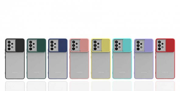 Samsung Galaxy A73 Kılıf Palm Buzlu Kamera Sürgülü Silikon Kılıf - 10