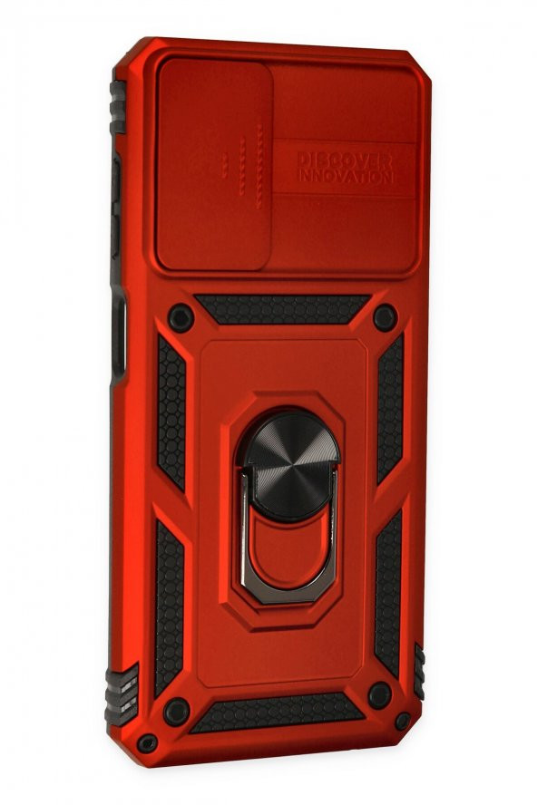 Samsung Galaxy A33 Kılıf Pars Lens Yüzüklü Standlı Silikon Kılıf - Resim 4