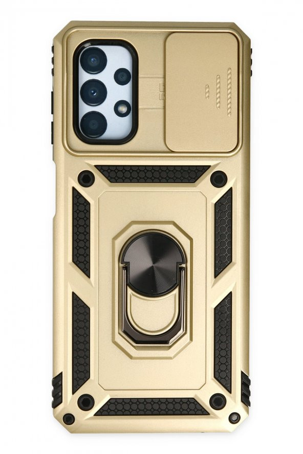 Samsung Galaxy A23 Kılıf Pars Lens Yüzüklü Standlı Silikon Kılıf - 7