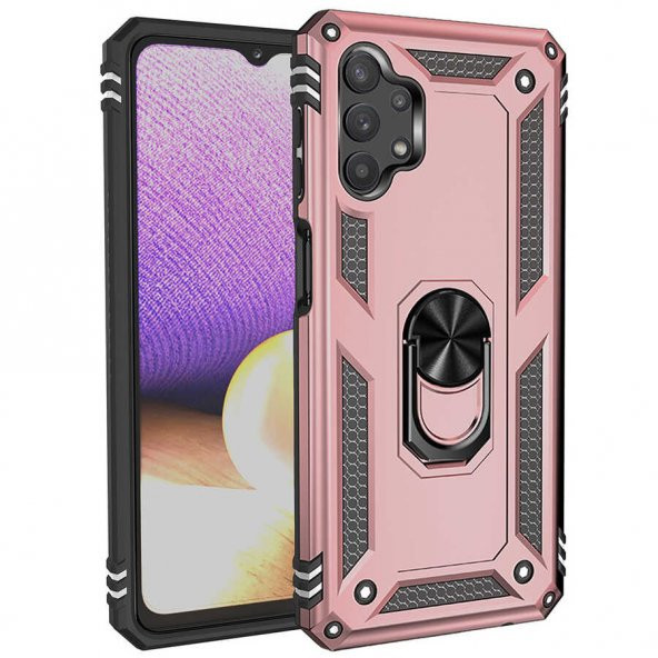 Samsung Galaxy A73 5G Kılıf Sofya Yüzüklü Standlı Silikon Kılıf - 5