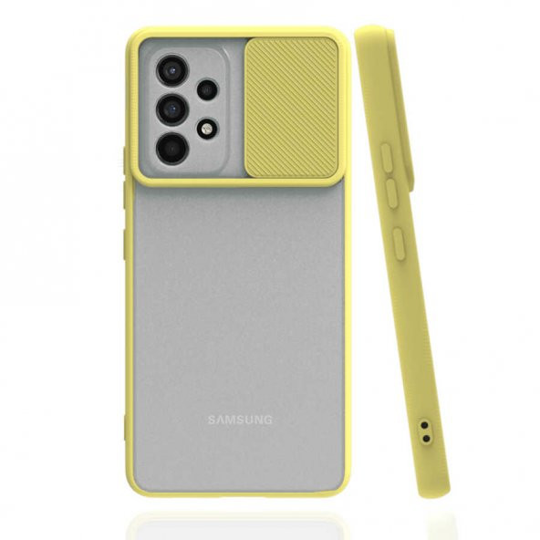 Samsung Galaxy A33 Kılıf Palm Buzlu Kamera Sürgülü Silikon Kılıf - 4