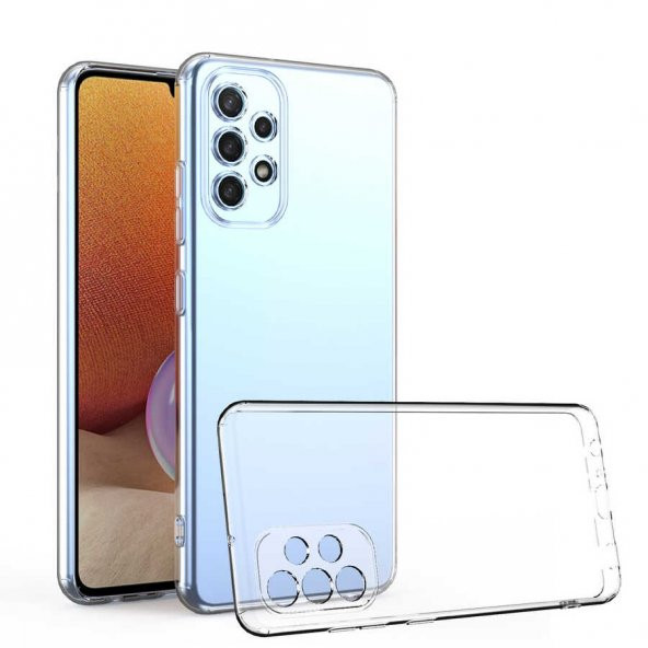Samsung Galaxy A33 Kılıf Lüx Kamera Korumalı Şeffaf Silikon Kılıf