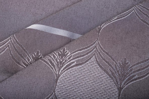 Finezza Aslı Lüx Jakar Polycotton TP Kumaş  Füme Masa Örtüsü 160x300 cm  - 1255 - 3