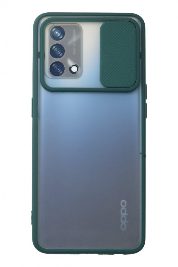 Oppo A55 4G Kılıf Palm Buzlu Kamera Korumalı Silikon Kılıf - 3