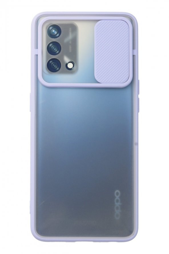 Oppo A55 4G Kılıf Palm Buzlu Kamera Korumalı Silikon Kılıf - 5