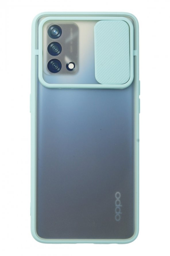 Oppo A55 4G Kılıf Palm Buzlu Kamera Korumalı Silikon Kılıf - 9