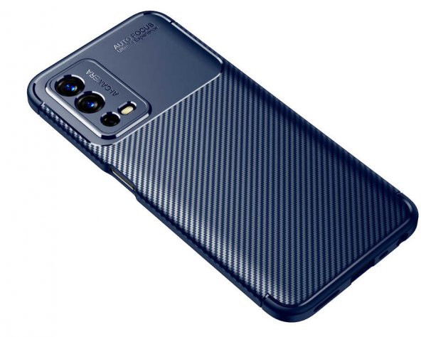 Oppo A55 4G Kılıf Focus Karbon Kamera Korumalı Silikon Kılıf - 5