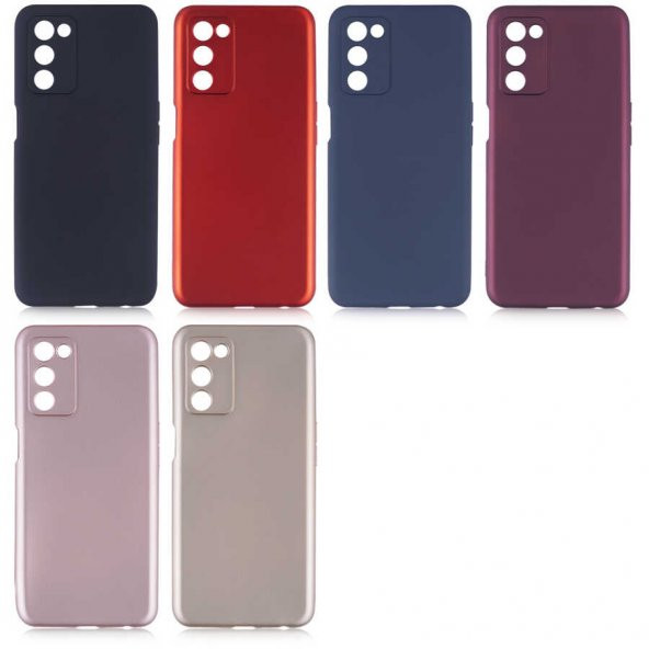 Oppo A55 5G Kılıf Premium Rubber Renkli Silikon Kılıf PRM - Resim 2