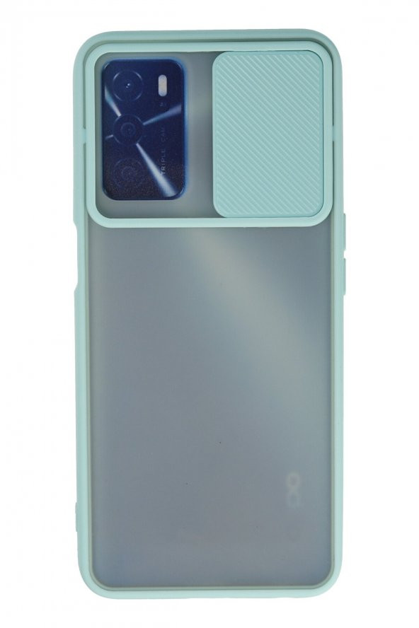 Oppo A16 Kılıf Palm Buzlu Kamera Korumalı Silikon Kılıf - 9