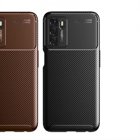 Oppo A16 Kılıf Focus Karbon Kamera Korumalı Silikon Kılıf - 5